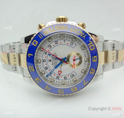 High Quality Rolex Yacht Master II Two Tone Blue Ceramic 44mm Watch